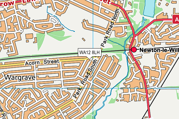 WA12 8LH map - OS VectorMap District (Ordnance Survey) WA12 8LH map - OS VectorMap District (Ordnance Survey)
