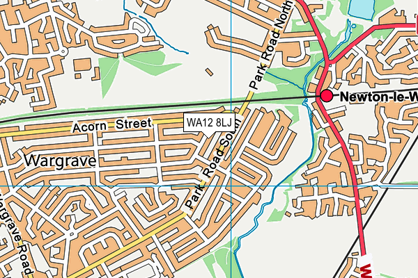 WA12 8LJ map - OS VectorMap District (Ordnance Survey) WA12 8LJ map - OS VectorMap District (Ordnance Survey)