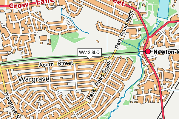 WA12 8LQ map - OS VectorMap District (Ordnance Survey) WA12 8LQ map - OS VectorMap District (Ordnance Survey)