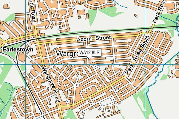 WA12 8LR map - OS VectorMap District (Ordnance Survey) WA12 8LR map - OS VectorMap District (Ordnance Survey)