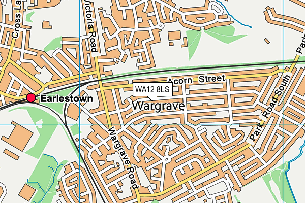 WA12 8LS map - OS VectorMap District (Ordnance Survey) WA12 8LS map - OS VectorMap District (Ordnance Survey)