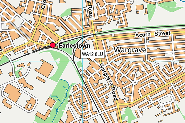 WA12 8LU map - OS VectorMap District (Ordnance Survey) WA12 8LU map - OS VectorMap District (Ordnance Survey)
