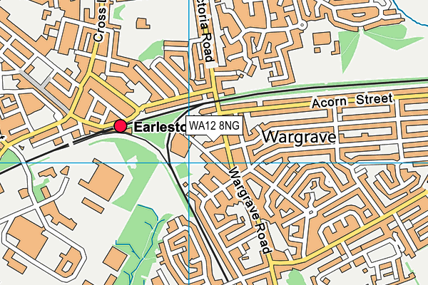 WA12 8NG map - OS VectorMap District (Ordnance Survey)