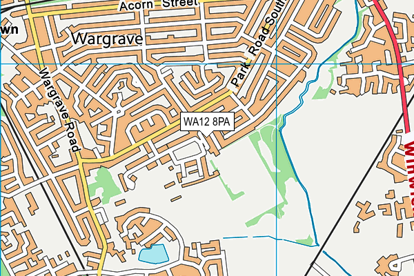 WA12 8PA map - OS VectorMap District (Ordnance Survey) WA12 8PA map - OS VectorMap District (Ordnance Survey)