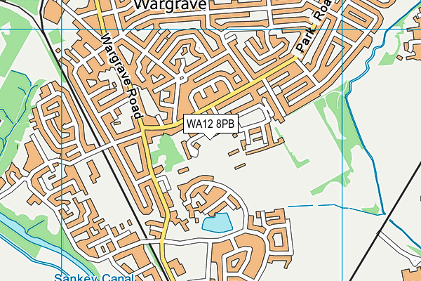 WA12 8PB map - OS VectorMap District (Ordnance Survey) WA12 8PB map - OS VectorMap District (Ordnance Survey)