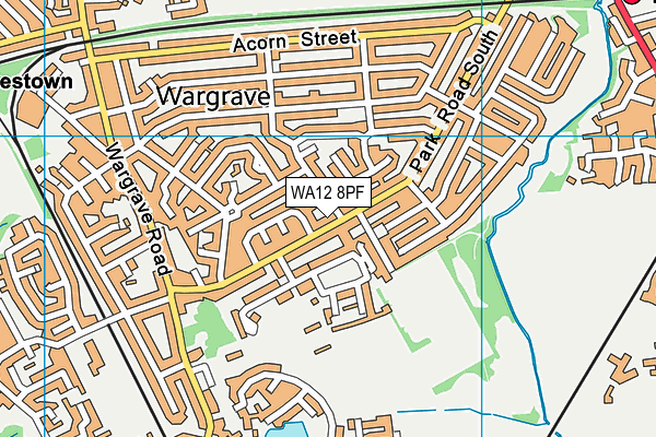 WA12 8PF map - OS VectorMap District (Ordnance Survey) WA12 8PF map - OS VectorMap District (Ordnance Survey)