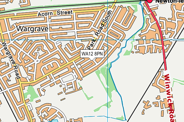 WA12 8PN map - OS VectorMap District (Ordnance Survey)