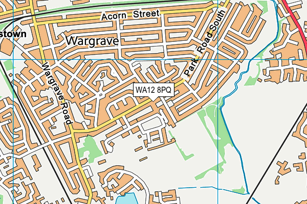 WA12 8PQ map - OS VectorMap District (Ordnance Survey) WA12 8PQ map - OS VectorMap District (Ordnance Survey)
