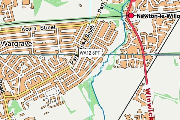 WA12 8PT map - OS VectorMap District (Ordnance Survey) WA12 8PT map - OS VectorMap District (Ordnance Survey)
