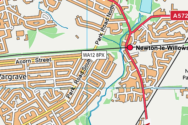 WA12 8PX map - OS VectorMap District (Ordnance Survey) WA12 8PX map - OS VectorMap District (Ordnance Survey)