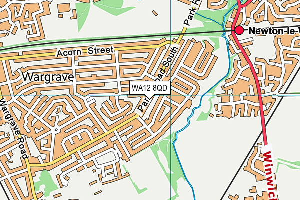 WA12 8QD map - OS VectorMap District (Ordnance Survey) WA12 8QD map - OS VectorMap District (Ordnance Survey)