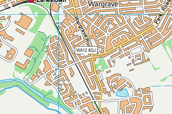 WA12 8QJ map - OS VectorMap District (Ordnance Survey) WA12 8QJ map - OS VectorMap District (Ordnance Survey)