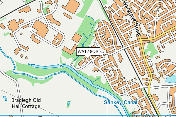 WA12 8QS map - OS VectorMap District (Ordnance Survey) WA12 8QS map - OS VectorMap District (Ordnance Survey)