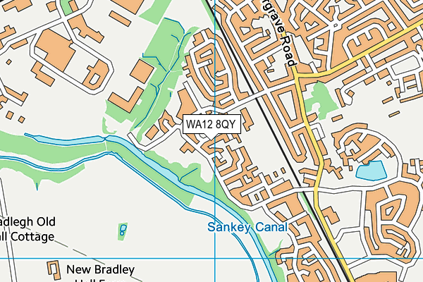 WA12 8QY map - OS VectorMap District (Ordnance Survey) WA12 8QY map - OS VectorMap District (Ordnance Survey)