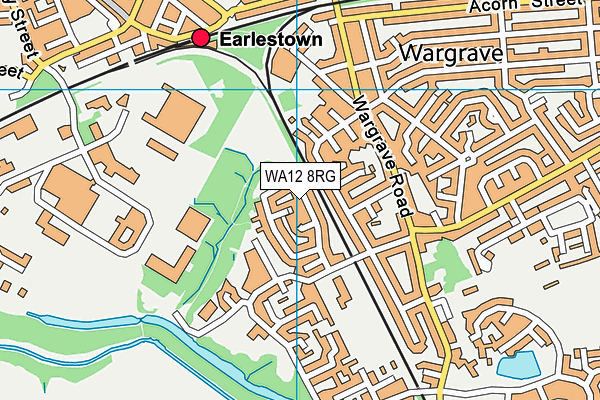 WA12 8RG map - OS VectorMap District (Ordnance Survey) WA12 8RG map - OS VectorMap District (Ordnance Survey)