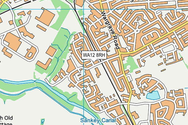 WA12 8RH map - OS VectorMap District (Ordnance Survey) WA12 8RH map - OS VectorMap District (Ordnance Survey)