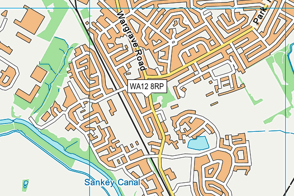 WA12 8RP map - OS VectorMap District (Ordnance Survey) WA12 8RP map - OS VectorMap District (Ordnance Survey)