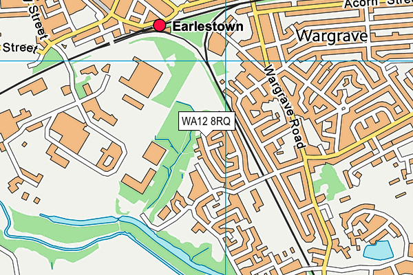 WA12 8RQ map - OS VectorMap District (Ordnance Survey) WA12 8RQ map - OS VectorMap District (Ordnance Survey)