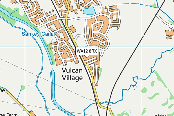 WA12 8RX map - OS VectorMap District (Ordnance Survey) WA12 8RX map - OS VectorMap District (Ordnance Survey)