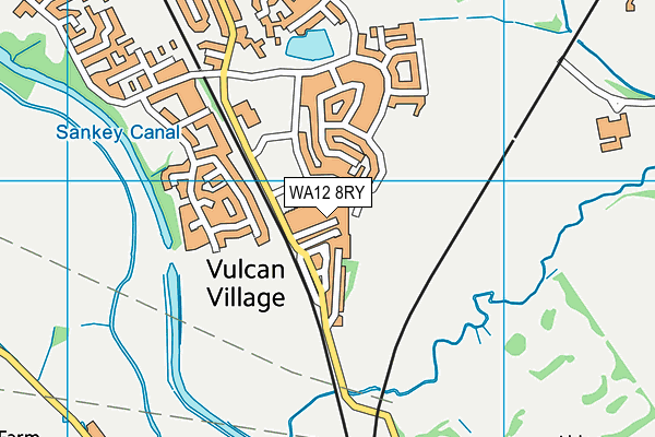 WA12 8RY map - OS VectorMap District (Ordnance Survey) WA12 8RY map - OS VectorMap District (Ordnance Survey)