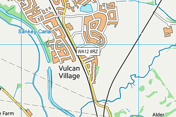 WA12 8RZ map - OS VectorMap District (Ordnance Survey) WA12 8RZ map - OS VectorMap District (Ordnance Survey)