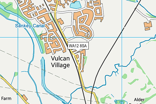WA12 8SA map - OS VectorMap District (Ordnance Survey) WA12 8SA map - OS VectorMap District (Ordnance Survey)