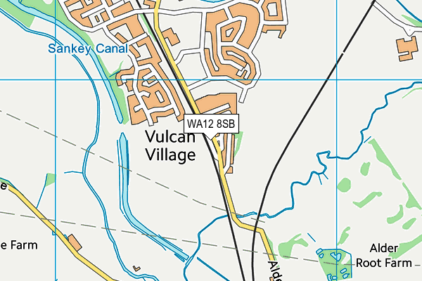 WA12 8SB map - OS VectorMap District (Ordnance Survey) WA12 8SB map - OS VectorMap District (Ordnance Survey)