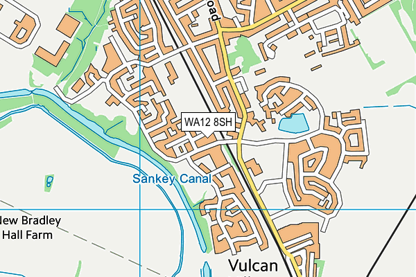 WA12 8SH map - OS VectorMap District (Ordnance Survey) WA12 8SH map - OS VectorMap District (Ordnance Survey)