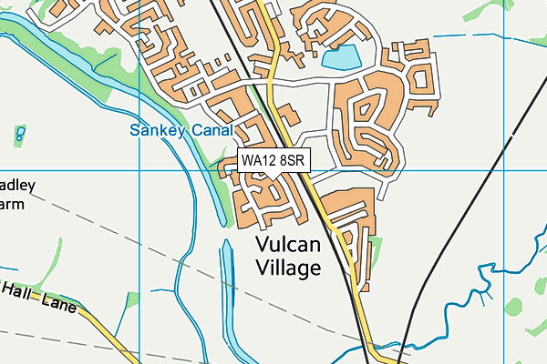 WA12 8SR map - OS VectorMap District (Ordnance Survey) WA12 8SR map - OS VectorMap District (Ordnance Survey)
