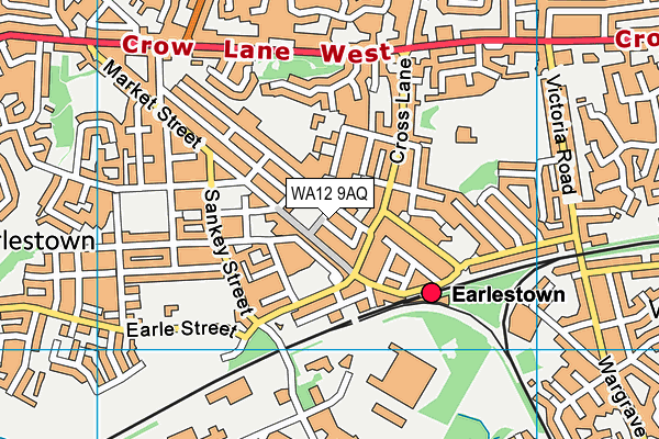 WA12 9AQ map - OS VectorMap District (Ordnance Survey) WA12 9AQ map - OS VectorMap District (Ordnance Survey)