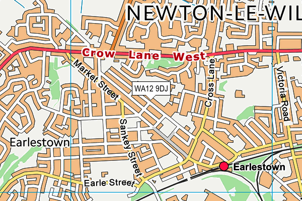 WA12 9DJ map - OS VectorMap District (Ordnance Survey) WA12 9DJ map - OS VectorMap District (Ordnance Survey)