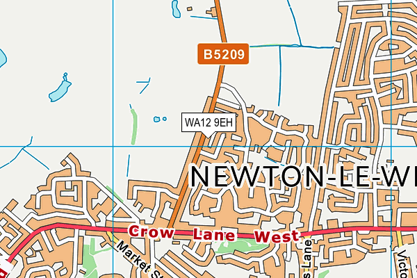 WA12 9EH map - OS VectorMap District (Ordnance Survey) WA12 9EH map - OS VectorMap District (Ordnance Survey)