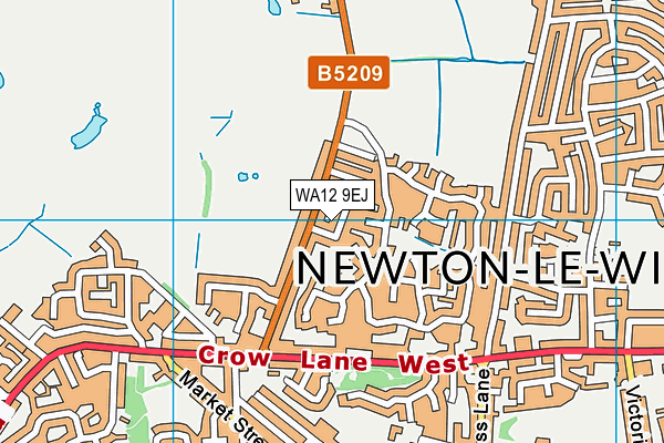 WA12 9EJ map - OS VectorMap District (Ordnance Survey) WA12 9EJ map - OS VectorMap District (Ordnance Survey)