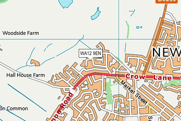 WA12 9EN map - OS VectorMap District (Ordnance Survey) WA12 9EN map - OS VectorMap District (Ordnance Survey)