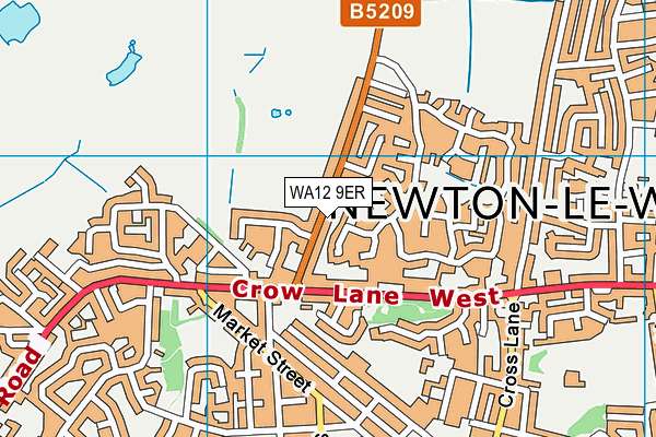 WA12 9ER map - OS VectorMap District (Ordnance Survey) WA12 9ER map - OS VectorMap District (Ordnance Survey)