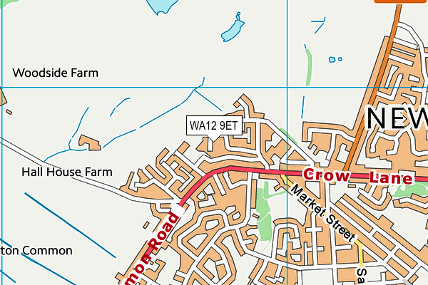 WA12 9ET map - OS VectorMap District (Ordnance Survey) WA12 9ET map - OS VectorMap District (Ordnance Survey)