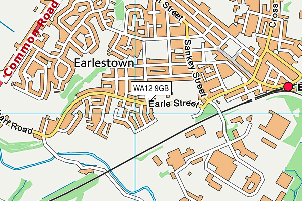 WA12 9GB map - OS VectorMap District (Ordnance Survey) WA12 9GB map - OS VectorMap District (Ordnance Survey)