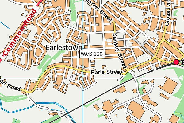 WA12 9GD map - OS VectorMap District (Ordnance Survey) WA12 9GD map - OS VectorMap District (Ordnance Survey)