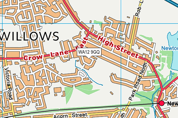 WA12 9GQ map - OS VectorMap District (Ordnance Survey) WA12 9GQ map - OS VectorMap District (Ordnance Survey)