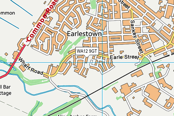 WA12 9GT map - OS VectorMap District (Ordnance Survey) WA12 9GT map - OS VectorMap District (Ordnance Survey)