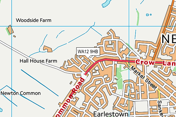 WA12 9HB map - OS VectorMap District (Ordnance Survey) WA12 9HB map - OS VectorMap District (Ordnance Survey)