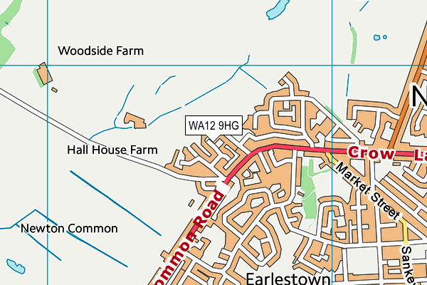 WA12 9HG map - OS VectorMap District (Ordnance Survey) WA12 9HG map - OS VectorMap District (Ordnance Survey)