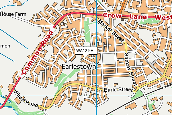 WA12 9HL map - OS VectorMap District (Ordnance Survey) WA12 9HL map - OS VectorMap District (Ordnance Survey)