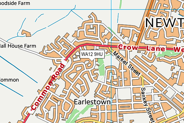 WA12 9HU map - OS VectorMap District (Ordnance Survey) WA12 9HU map - OS VectorMap District (Ordnance Survey)