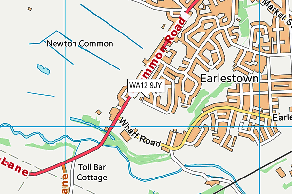WA12 9JY map - OS VectorMap District (Ordnance Survey) WA12 9JY map - OS VectorMap District (Ordnance Survey)