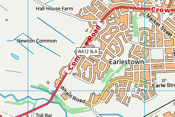 WA12 9LA map - OS VectorMap District (Ordnance Survey) WA12 9LA map - OS VectorMap District (Ordnance Survey)