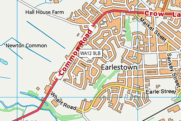 WA12 9LB map - OS VectorMap District (Ordnance Survey) WA12 9LB map - OS VectorMap District (Ordnance Survey)