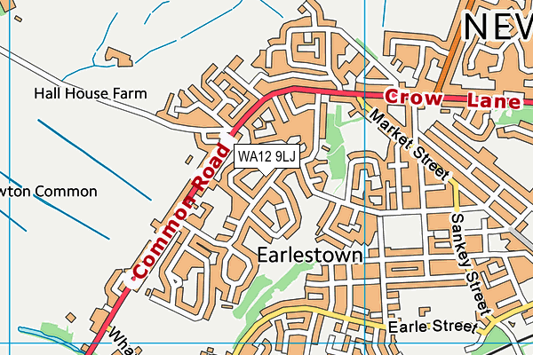 WA12 9LJ map - OS VectorMap District (Ordnance Survey) WA12 9LJ map - OS VectorMap District (Ordnance Survey)