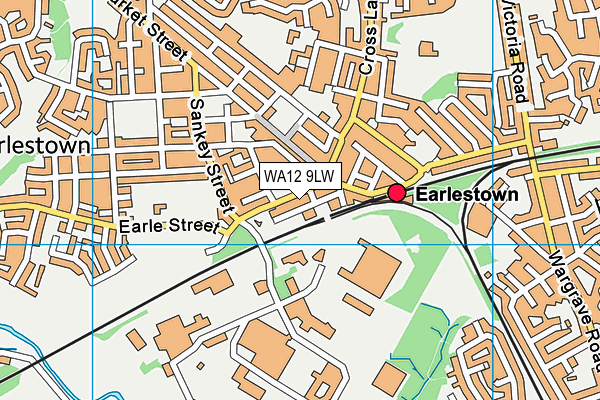 WA12 9LW map - OS VectorMap District (Ordnance Survey) WA12 9LW map - OS VectorMap District (Ordnance Survey)