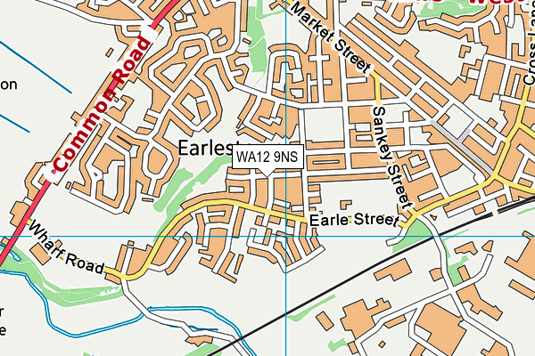 WA12 9NS map - OS VectorMap District (Ordnance Survey) WA12 9NS map - OS VectorMap District (Ordnance Survey)